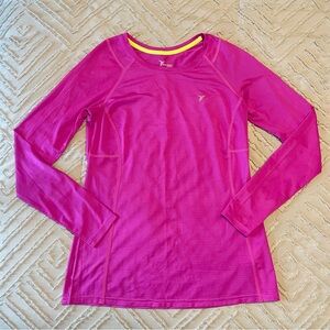 Old Navy Active Pink Long Sleeve Work Out Top | XS